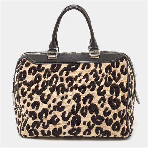 LOUIS VUITTON Jacquard Velvet Leopard Print Stephen 